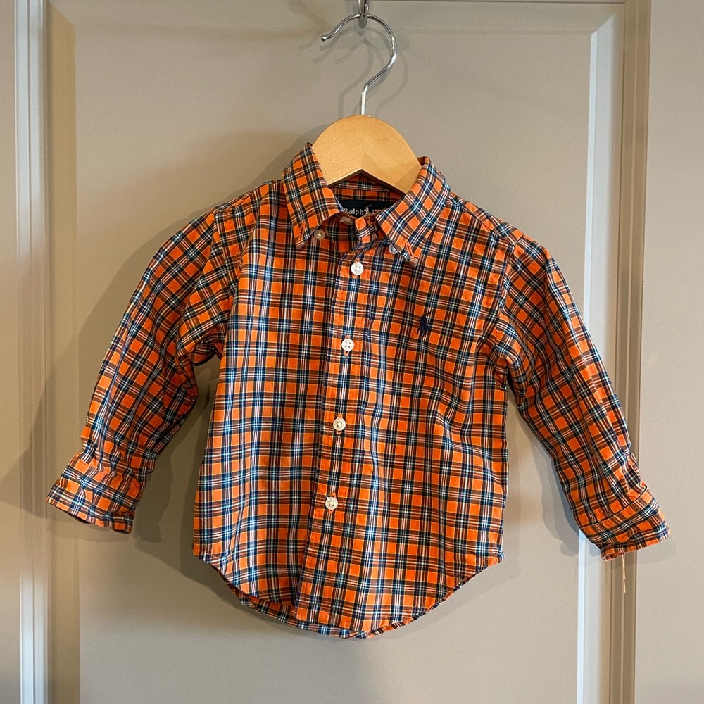 Ralph Lauren • 12 Month Button Down